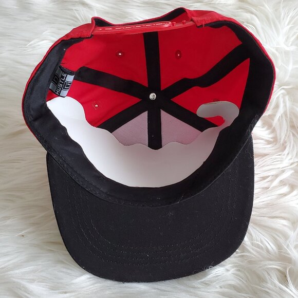 Hustle Red/Black & LIL'OG Cream Snapback Hat Cap SZ (One Size) - Picture 6 of 13
